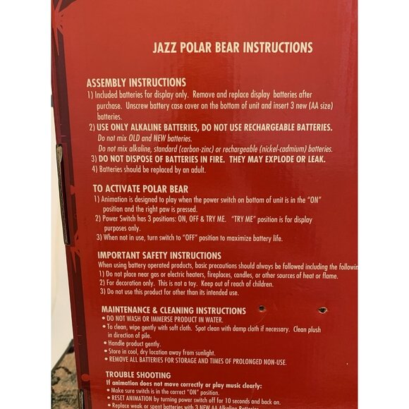 Coca-Cola Musical Polar Bear Jazz Band Bass Player Christmas Decor Music - Picture 15 of 16